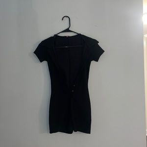 Ribbed bodycon romper/jumper